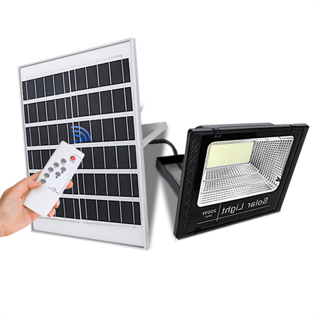 Alltop IP65 Αδιάβροχο εξωτερικό ενσωματωμένο Όλα σε ένα ηλιακό φωτιστικό δρόμου Αισθητήρας κίνησης Ηλιακό φως κήπου τοίχου γκαζόν Τηλεχειριστήριο Flood Light Full Light LED